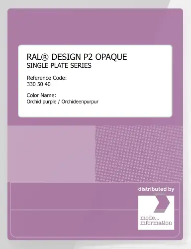 Artikelbild des Artikels “RAL® PLASTICS P2 OPAQUE SINGLE PLATE 330 50 40 Orchid purple / Orchideenpurpur “