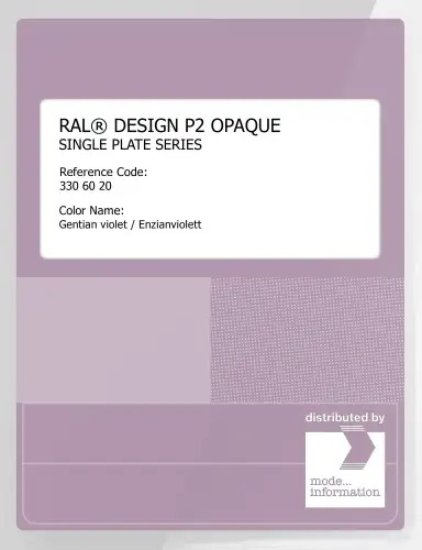 Artikelbild des Artikels “RAL® PLASTICS P2 OPAQUE SINGLE PLATE 330 60 20 Gentian violet / Enzianviolett “