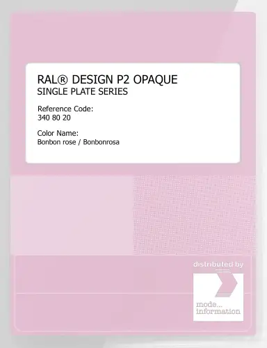 Artikelbild des Artikels “RAL® PLASTICS P2 OPAQUE SINGLE PLATE 340 80 20 Bonbon rose / Bonbonrosa “