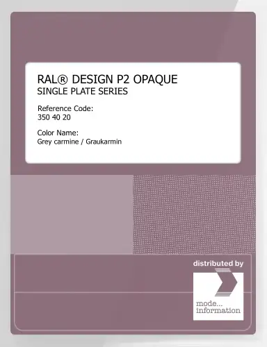 Artikelbild des Artikels “RAL® PLASTICS P2 OPAQUE SINGLE PLATE 350 40 20 Grey carmine / Graukarmin “