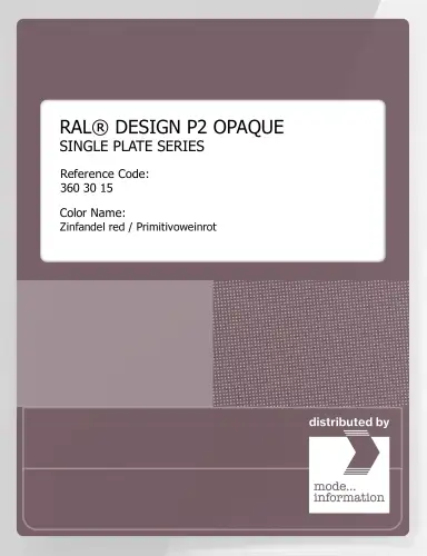 Artikelbild des Artikels “RAL® PLASTICS P2 OPAQUE SINGLE PLATE 360 30 15 Zinfandel red / Primitivoweinrot “