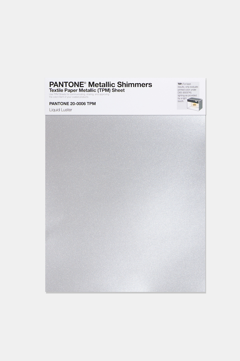 Product image 1 of the product “PANTONE® METALLIC SHIMMERS SHEET 20-0006 TPM Liquid Luster ”