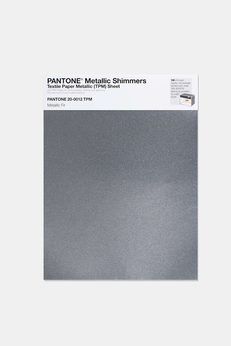 Product image 1 of the product “PANTONE® METALLIC SHIMMERS SHEET 20-0012 TPM Metallic Fir ”