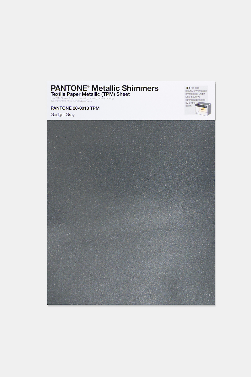 Product image 1 of the product “PANTONE® METALLIC SHIMMERS SHEET 20-0013 TPM Gadget Gray ”