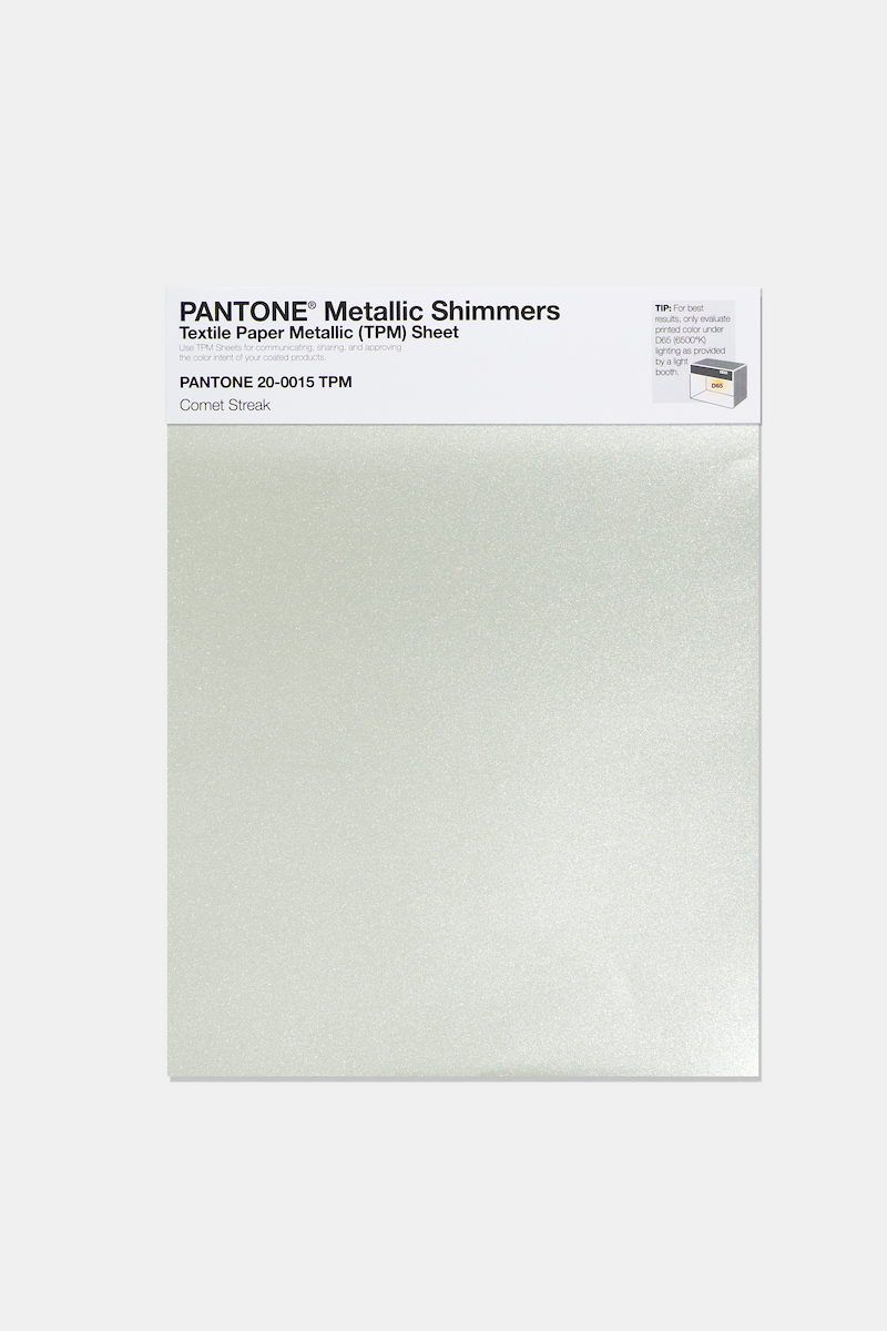 Product image 1 of the product “PANTONE® METALLIC SHIMMERS SHEET 20-0015 TPM Comet Streak ”