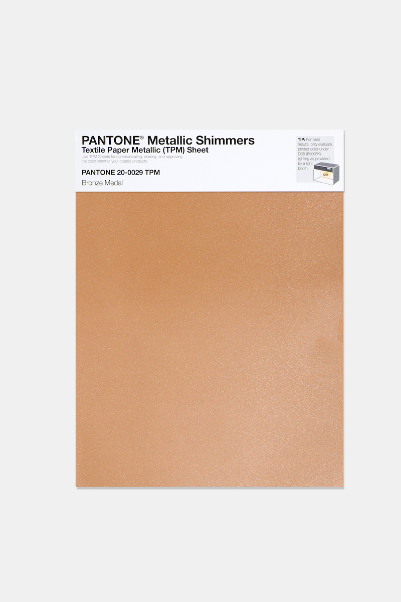 Product image 1 of the product “PANTONE® METALLIC SHIMMERS SHEET 20-0029 TPM Bronze Medal ”