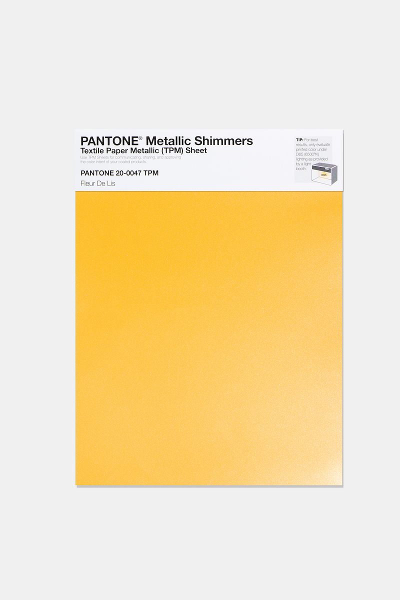 Product image 1 of the product “PANTONE® METALLIC SHIMMERS SHEET 20-0047 TPM Fleur De Lis ”