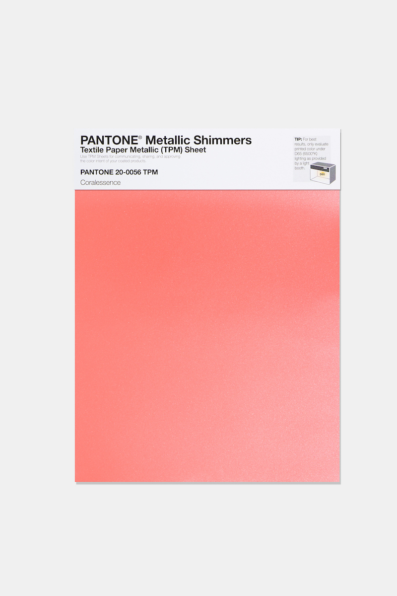 Product image 1 of the product “PANTONE® METALLIC SHIMMERS SHEET 20-0056 TPM Coralessence ”