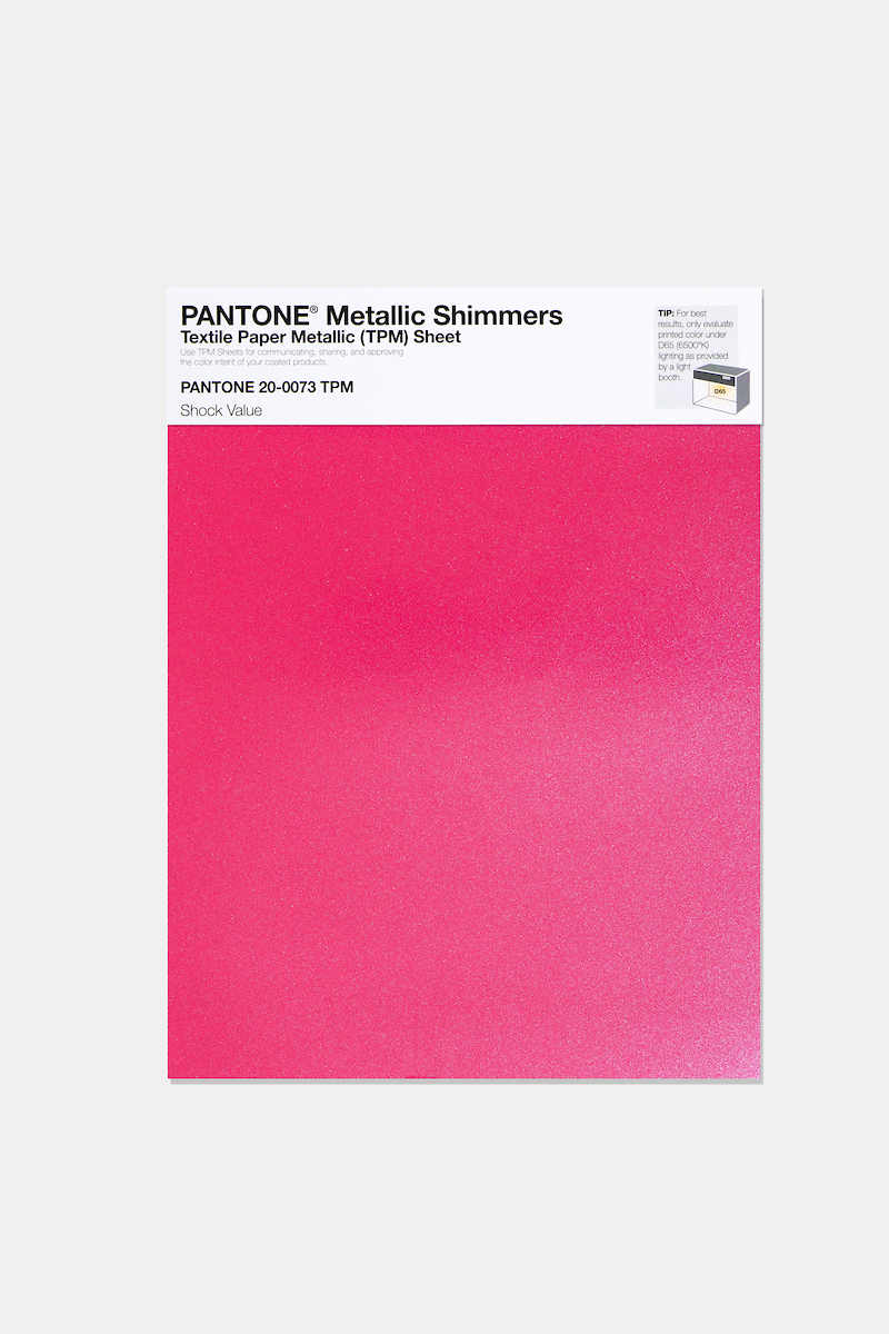 Product image 1 of the product “PANTONE® METALLIC SHIMMERS SHEET 20-0073 TPM Shock Value ”