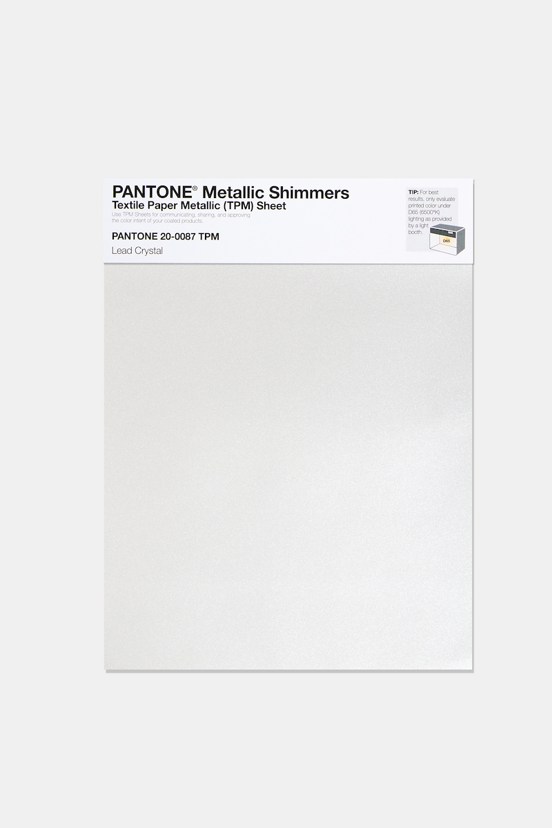 Product image 1 of the product “PANTONE® METALLIC SHIMMERS SHEET 20-0087 TPM Lead Crystal ”