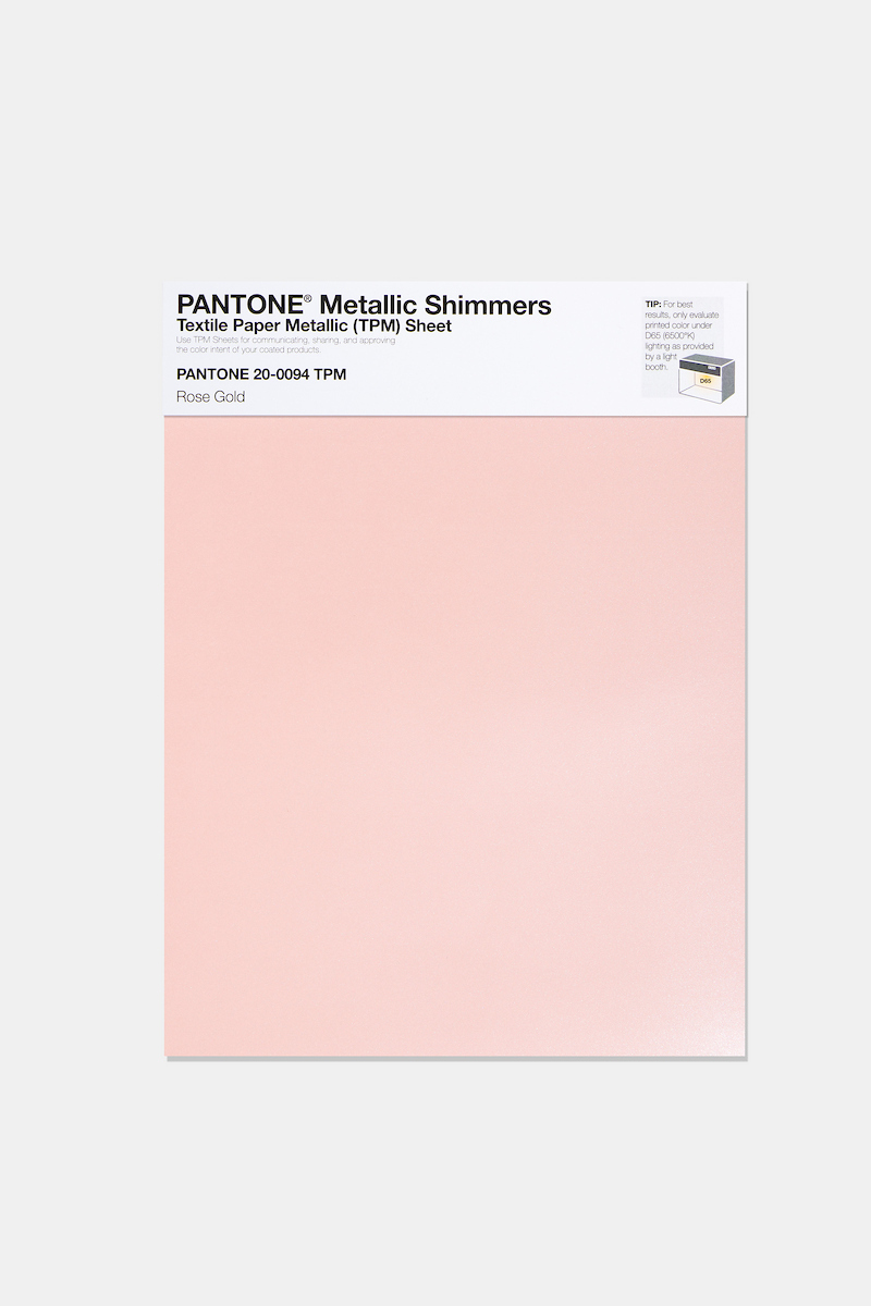 Product image 1 of the product “PANTONE® METALLIC SHIMMERS SHEET 20-0094 TPM Rose Gold ”