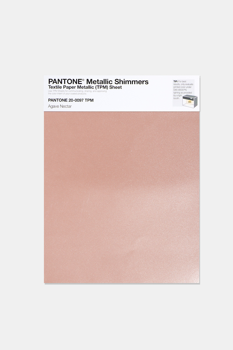 Product image 1 of the product “PANTONE® METALLIC SHIMMERS SHEET 20-0097 TPM Agave Nectar ”
