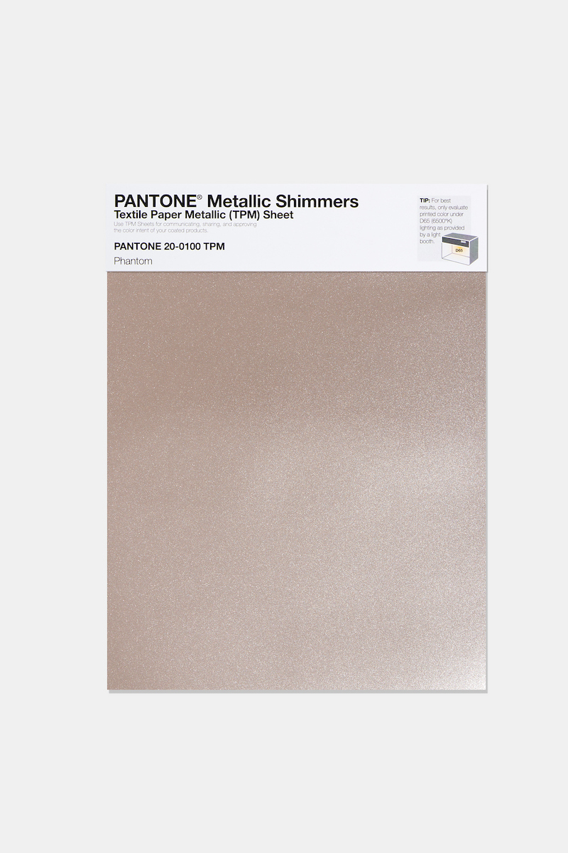 Product image 1 of the product “PANTONE® METALLIC SHIMMERS SHEET 20-0100 TPM Phantom ”