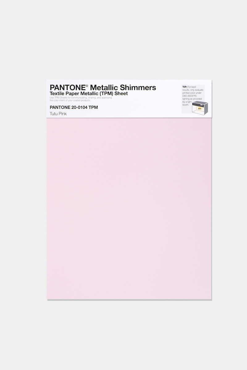 Product image 1 of the product “PANTONE® METALLIC SHIMMERS SHEET 20-0104 TPM Tutu Pink ”