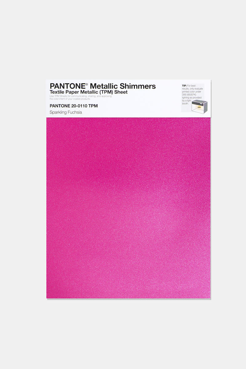 Product image 1 of the product “PANTONE® METALLIC SHIMMERS SHEET 20-0110 TPM Sparkling Fuchsia ”