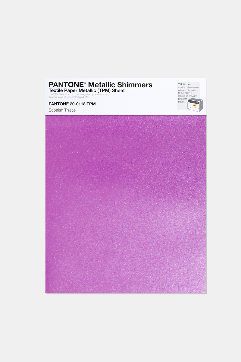 Artikelbild 1 des Artikels “PANTONE® METALLIC SHIMMERS SHEET 20-0118 TPM Scottish Thistle “
