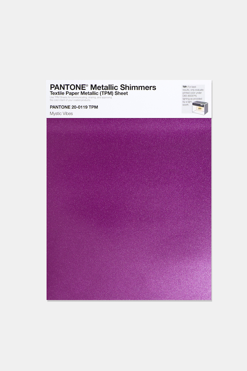 Product image 1 of the product “PANTONE® METALLIC SHIMMERS SHEET 20-0119 TPM Mystic Vibes ”
