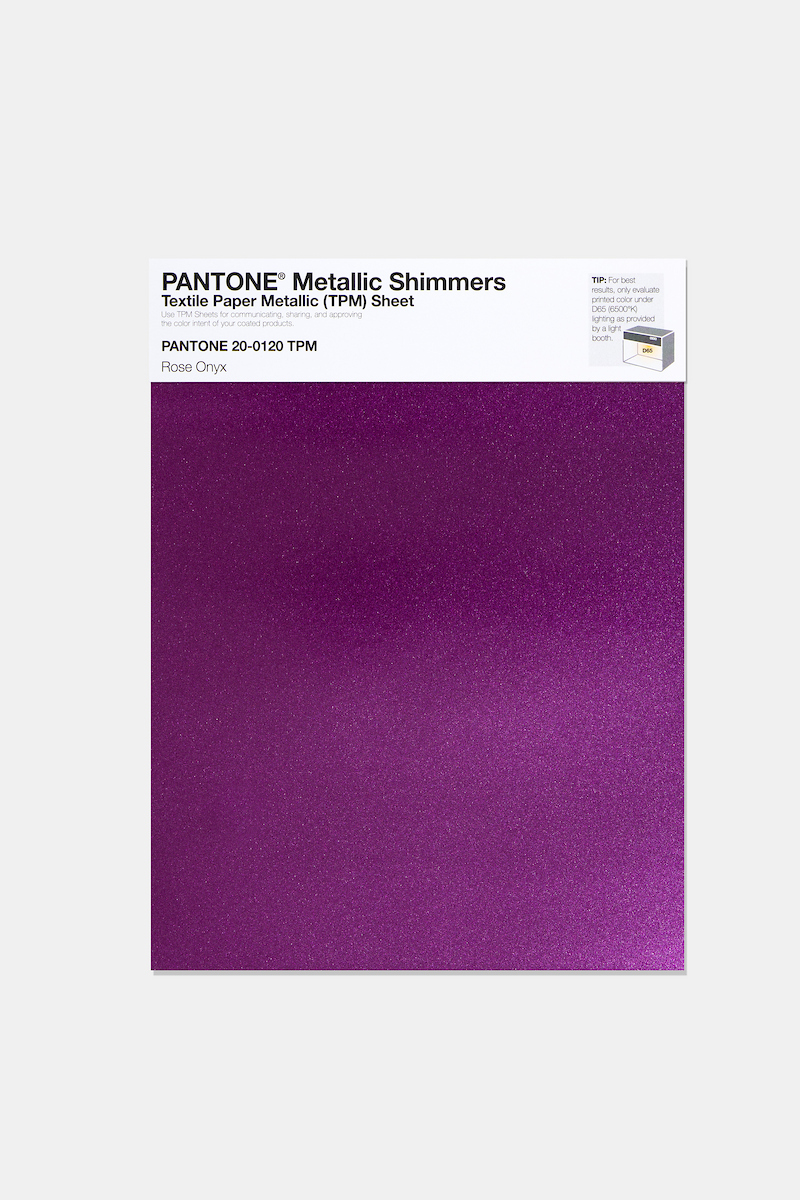 Product image 1 of the product “PANTONE® METALLIC SHIMMERS SHEET 20-0120 TPM Rose Onyx ”