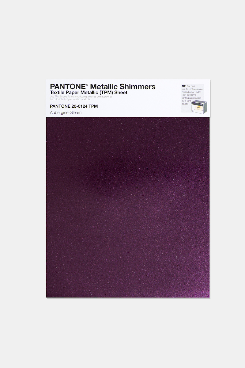 Product image 1 of the product “PANTONE® METALLIC SHIMMERS SHEET 20-0124 TPM Aubergine Gleam ”