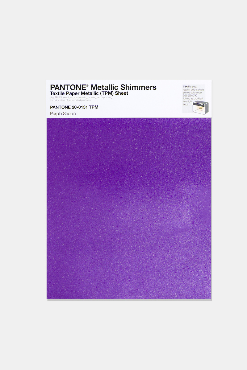 Product image 1 of the product “PANTONE® METALLIC SHIMMERS SHEET 20-0131 TPM Purple Sequin ”