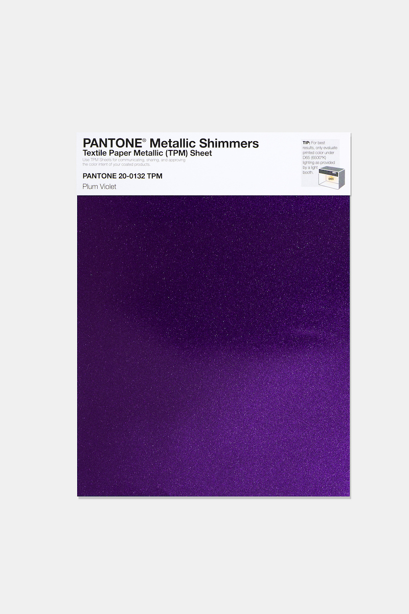 Product image 1 of the product “PANTONE® METALLIC SHIMMERS SHEET 20-0132 TPM Plum Violet ”