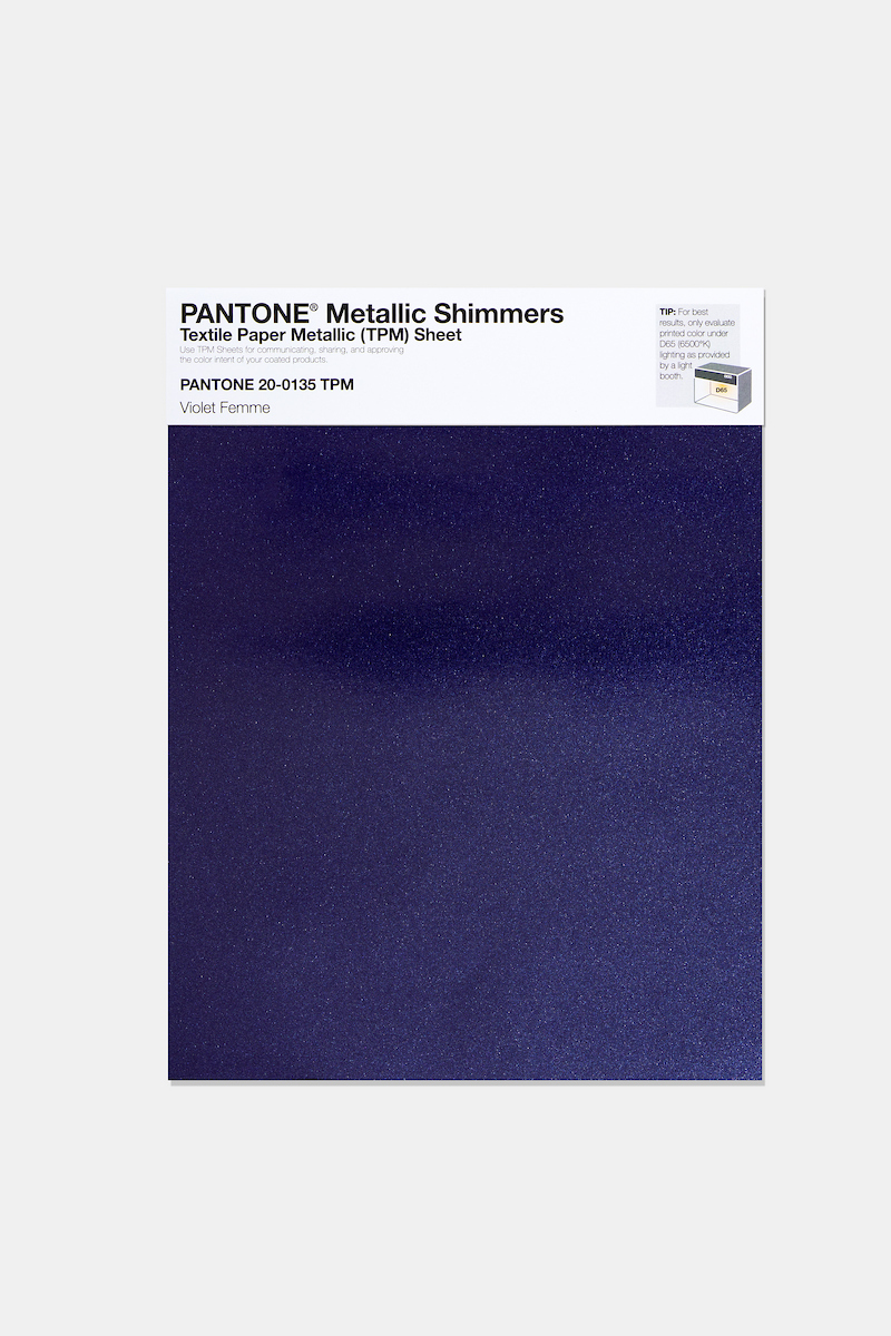 Product image 1 of the product “PANTONE® METALLIC SHIMMERS SHEET 20-0135 TPM Violet Femme ”