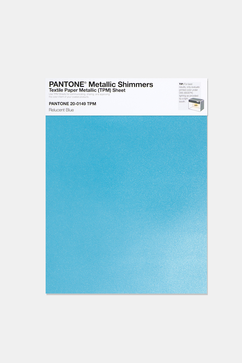 Artikelbild 1 des Artikels “PANTONE® METALLIC SHIMMERS SHEET 20-0149 TPM Relucent Blue “