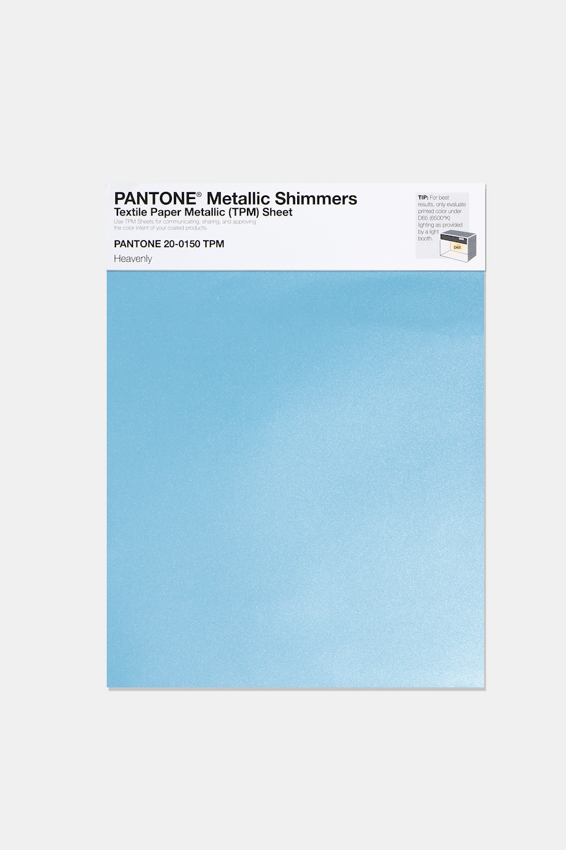 Product image 1 of the product “PANTONE® METALLIC SHIMMERS SHEET 20-0150 TPM Heavenly ”