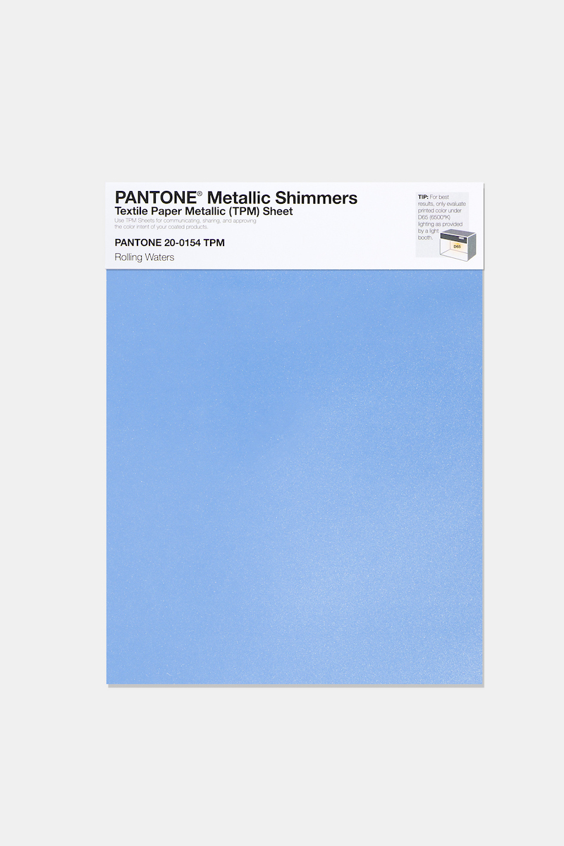 Product image 1 of the product “PANTONE® METALLIC SHIMMERS SHEET 20-0154 TPM Rolling Waters ”