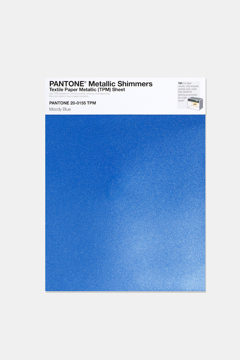 Artikelbild 1 des Artikels “PANTONE® METALLIC SHIMMERS SHEET 20-0155 TPM Moody Blue “