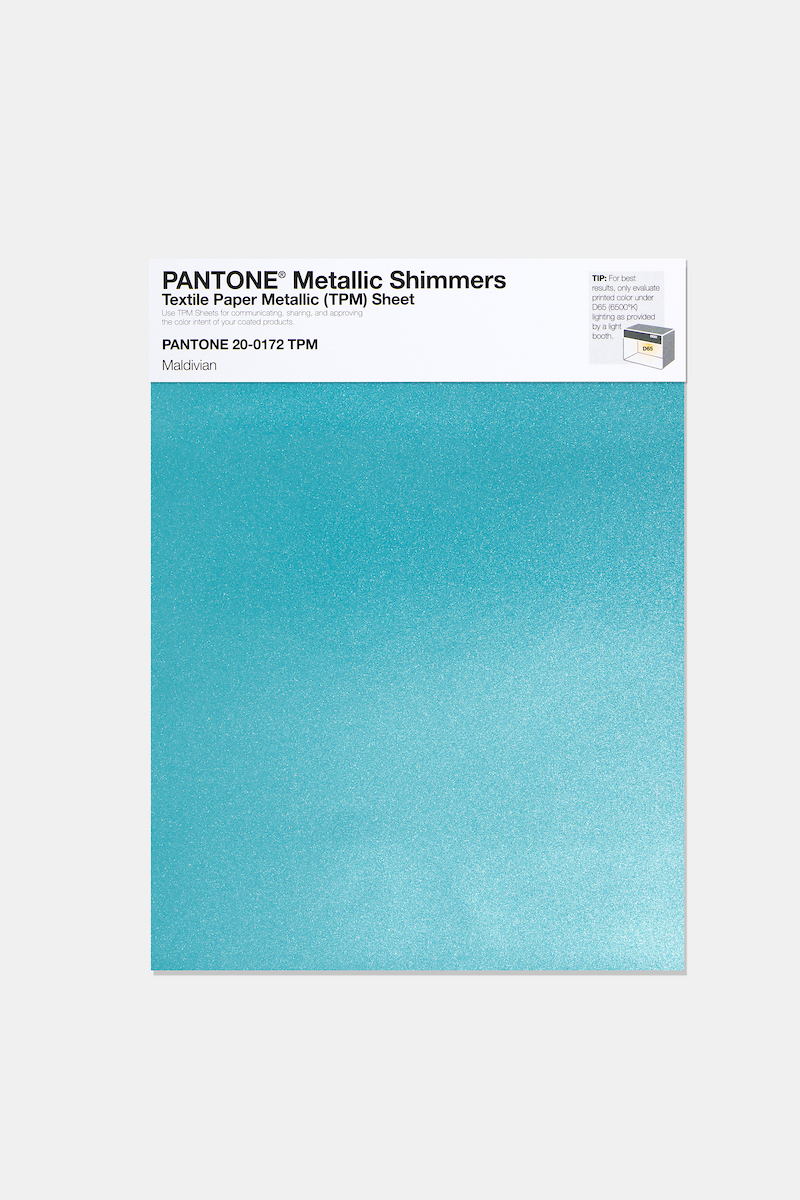 Product image 1 of the product “PANTONE® METALLIC SHIMMERS SHEET 20-0172 TPM Maldivian ”