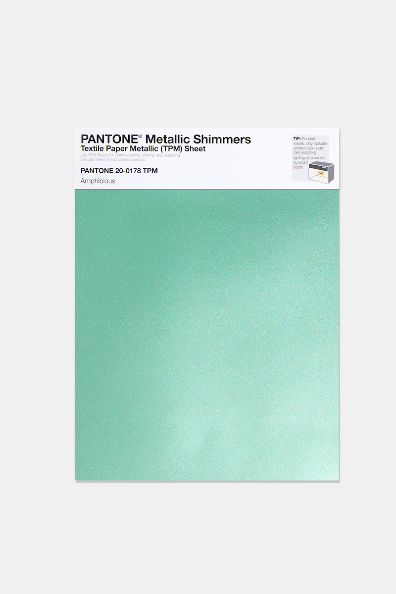 Product image 1 of the product “PANTONE® METALLIC SHIMMERS SHEET 20-0178 TPM Amphibious ”