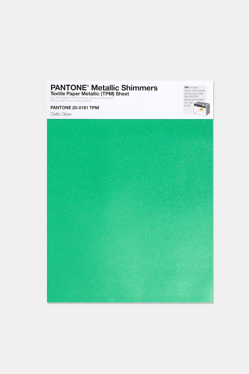 Product image 1 of the product “PANTONE® METALLIC SHIMMERS SHEET 20-0181 TPM Celtic Glow ”