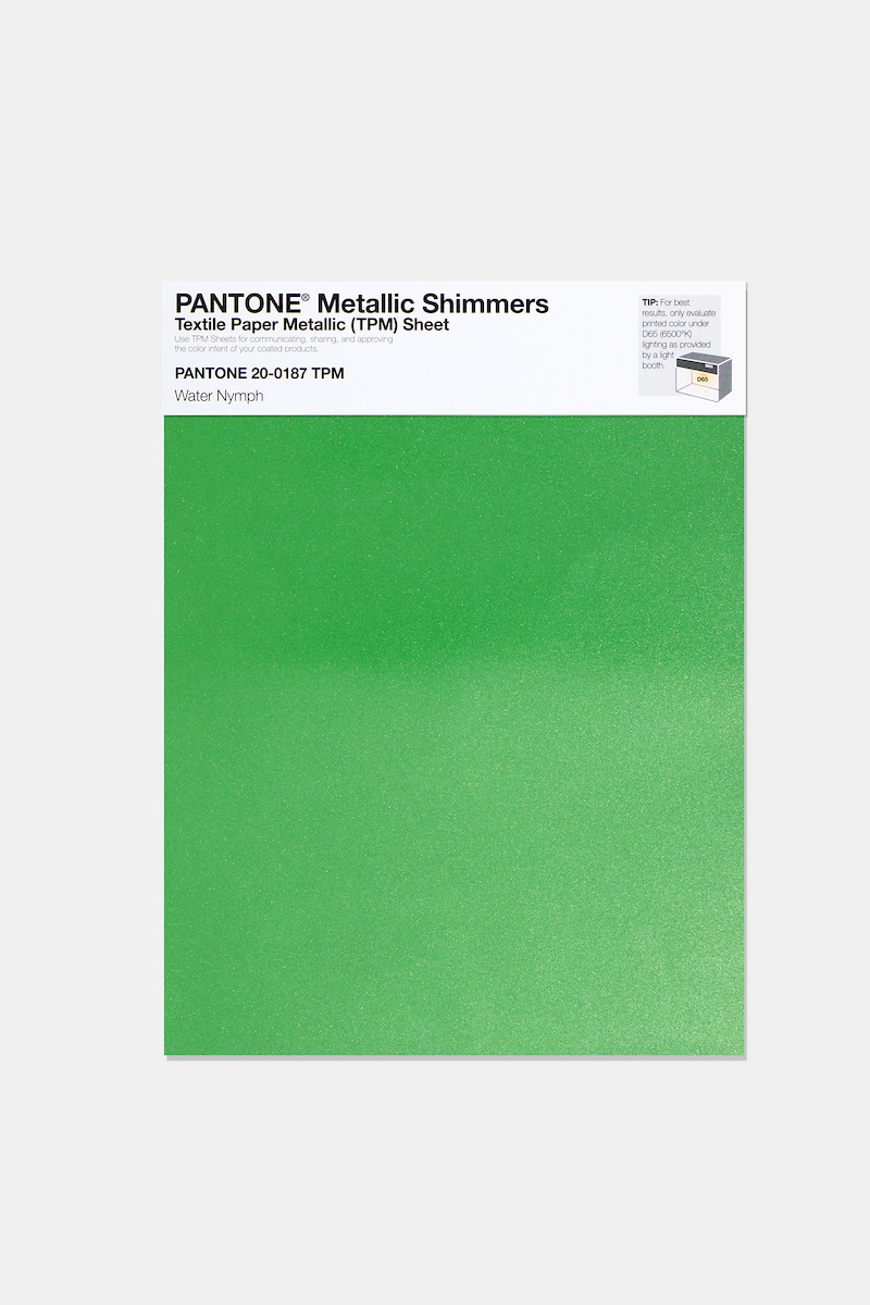 Product image 1 of the product “PANTONE® METALLIC SHIMMERS SHEET 20-0187 TPM Water Nymph ”