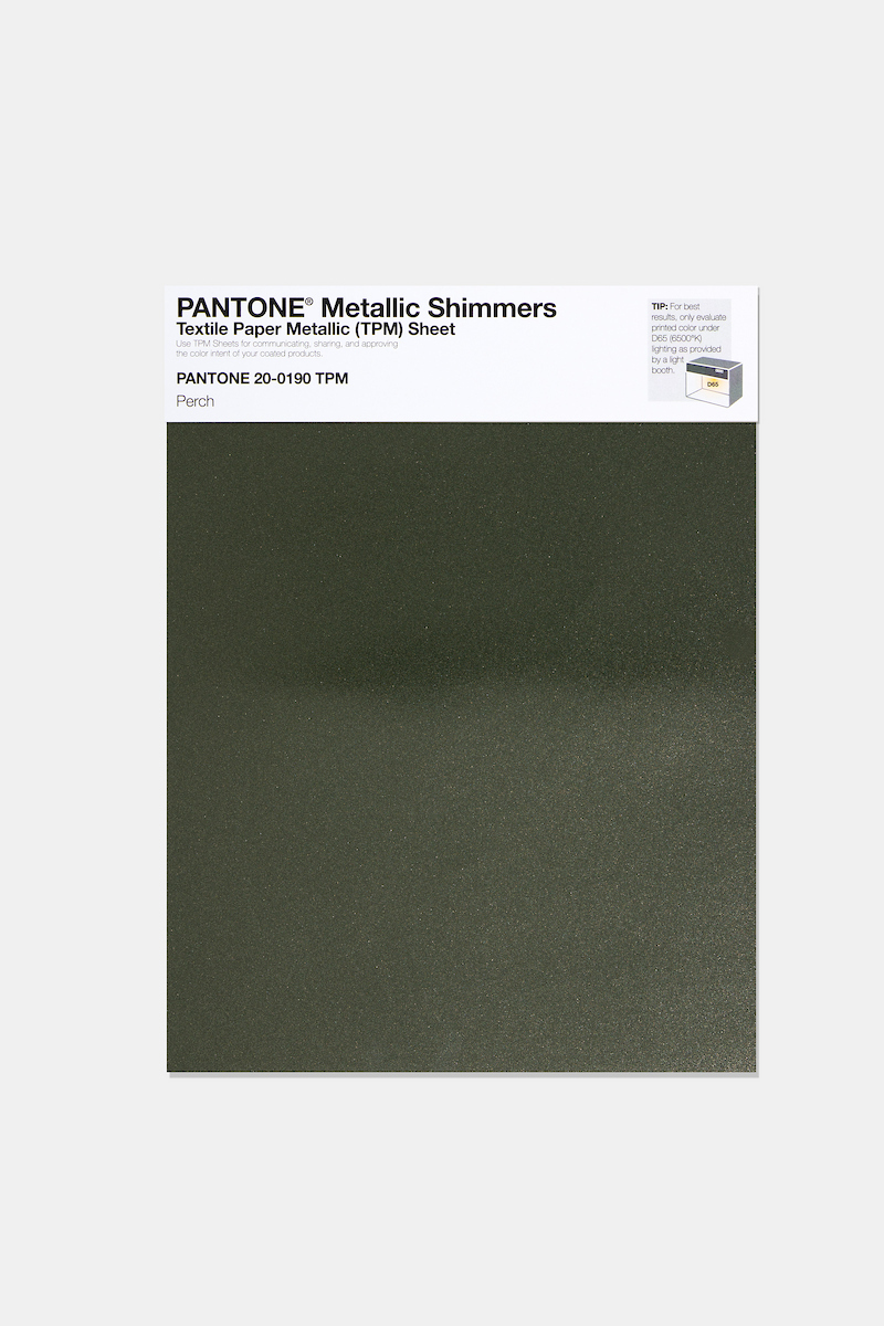 Product image 1 of the product “PANTONE® METALLIC SHIMMERS SHEET 20-0190 TPM Perch ”