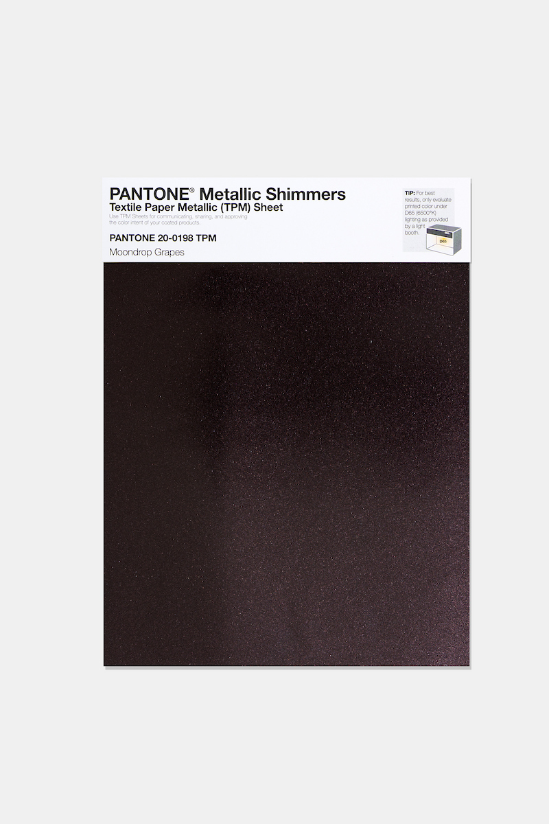 Product image 1 of the product “PANTONE® METALLIC SHIMMERS SHEET 20-0198 TPM Moondrop Grapes ”