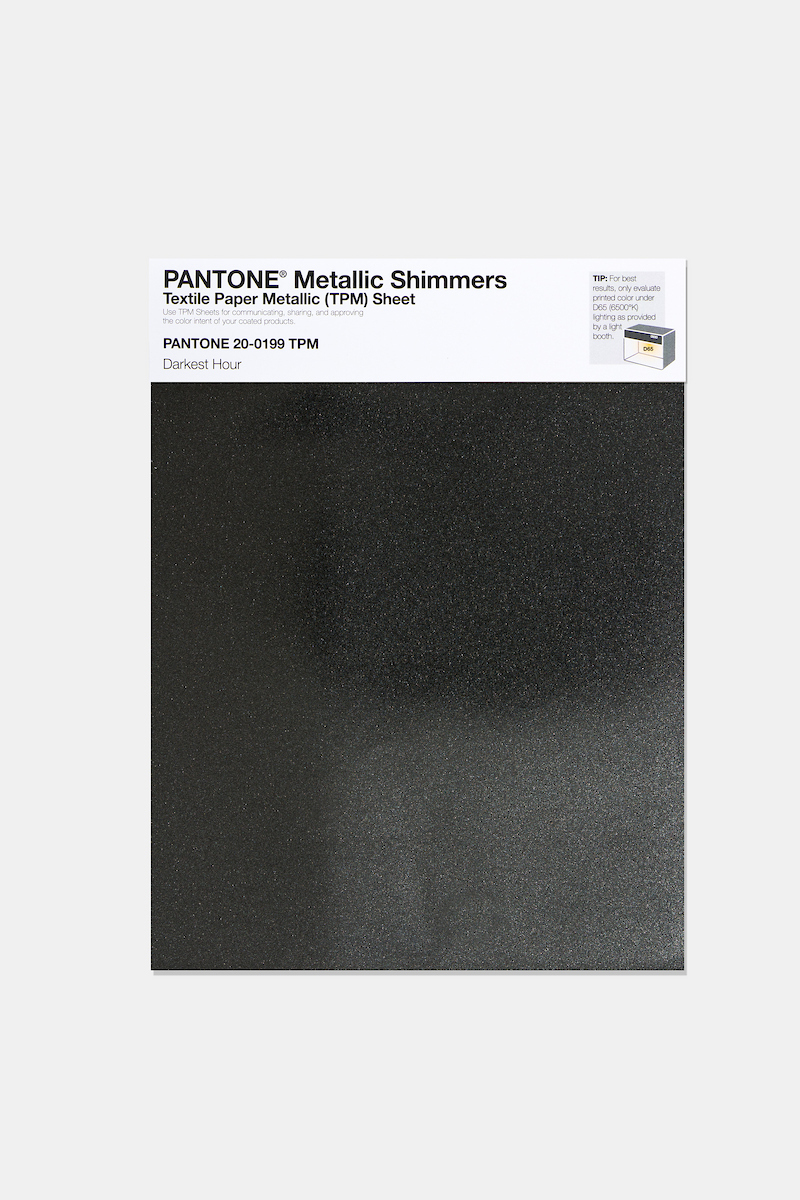 Product image 1 of the product “PANTONE® METALLIC SHIMMERS SHEET 20-0199 TPM Darkest Hour ”