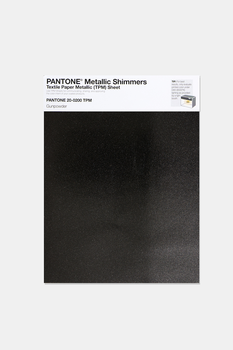 Product image 1 of the product “PANTONE® METALLIC SHIMMERS SHEET 20-0200 TPM Gunpowder ”