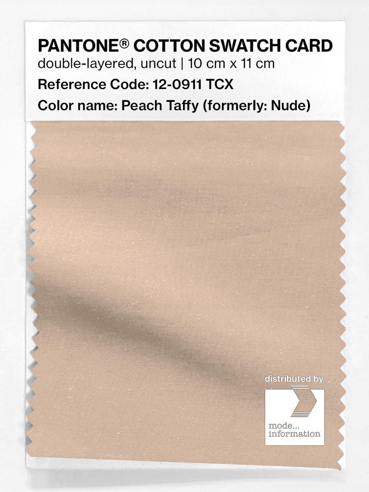 Product image 1 of the product “PANTONE® COTTON SWATCH CARD 12-0911 TCX Peach Taffy ”