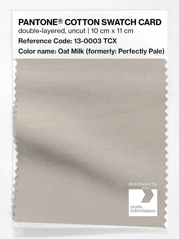 Product image 1 of the product “PANTONE® COTTON SWATCH CARD 13-0003 TCX Oat Milk ”