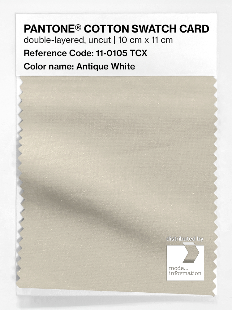 Artikelbild 1 des Artikels “PANTONE® COTTON SWATCH CARD 11-0105 TCX Antique White “
