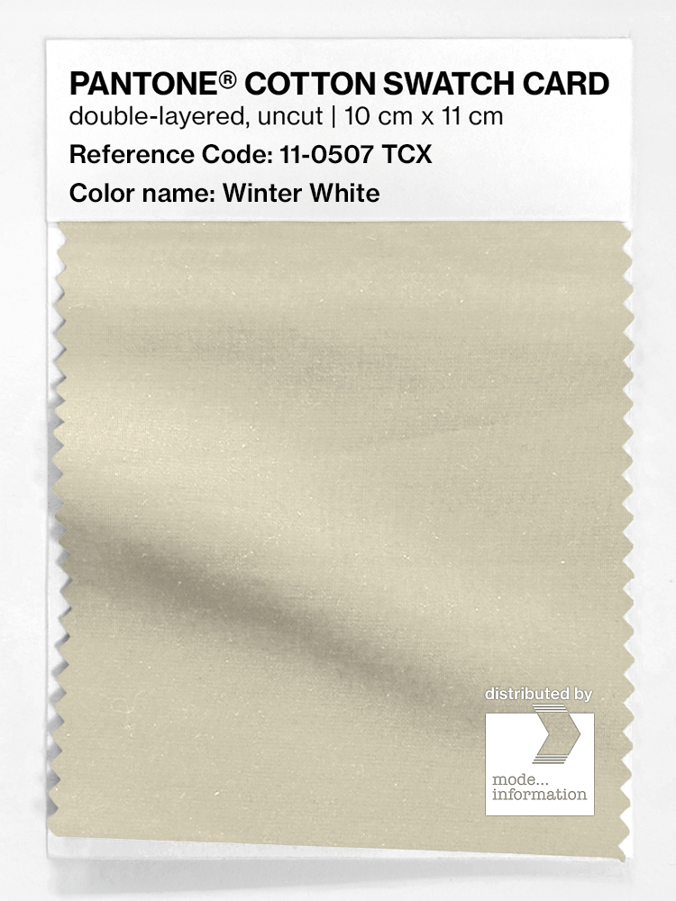 Artikelbild 1 des Artikels “PANTONE® COTTON SWATCH CARD 11-0507 TCX Winter White “