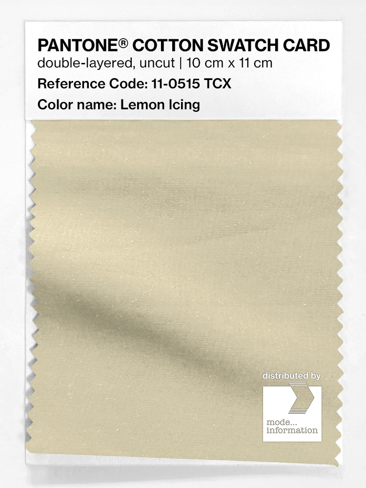 Product image 1 of the product “PANTONE® COTTON SWATCH CARD 11-0515 TCX Lemon Icing ”
