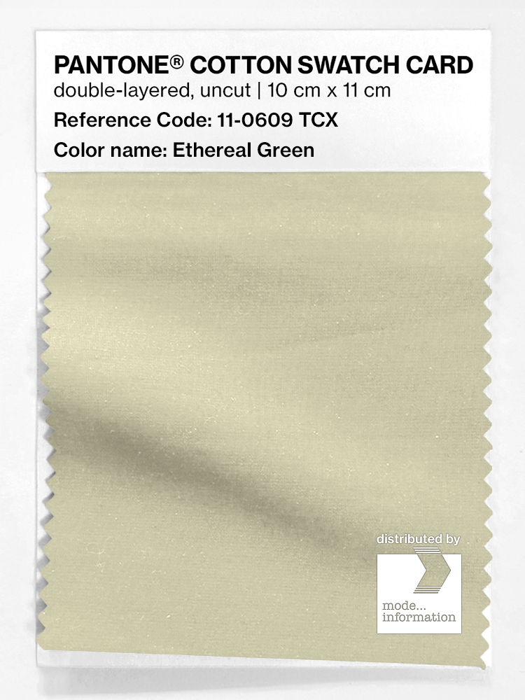 Artikelbild 1 des Artikels “PANTONE® COTTON SWATCH CARD 11-0609 TCX Ethereal Green “