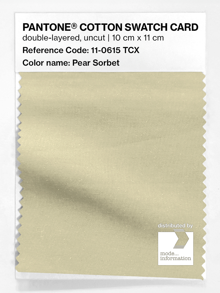 Artikelbild 1 des Artikels “PANTONE® COTTON SWATCH CARD 11-0615 TCX Pear Sorbet “