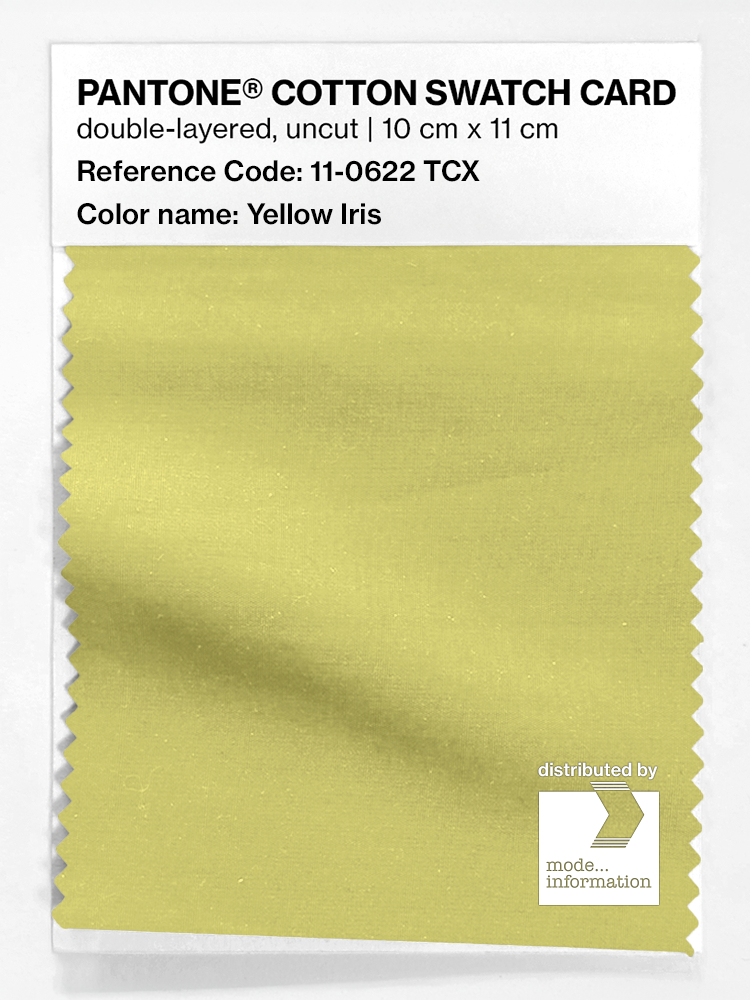 Artikelbild 1 des Artikels “PANTONE® COTTON SWATCH CARD 11-0622 TCX Yellow Iris “