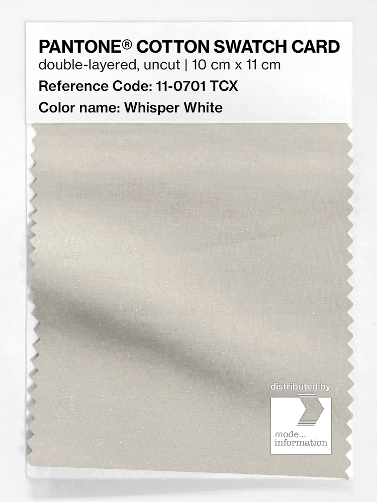 Product image 1 of the product “PANTONE® COTTON SWATCH CARD 11-0701 TCX Whisper White ”