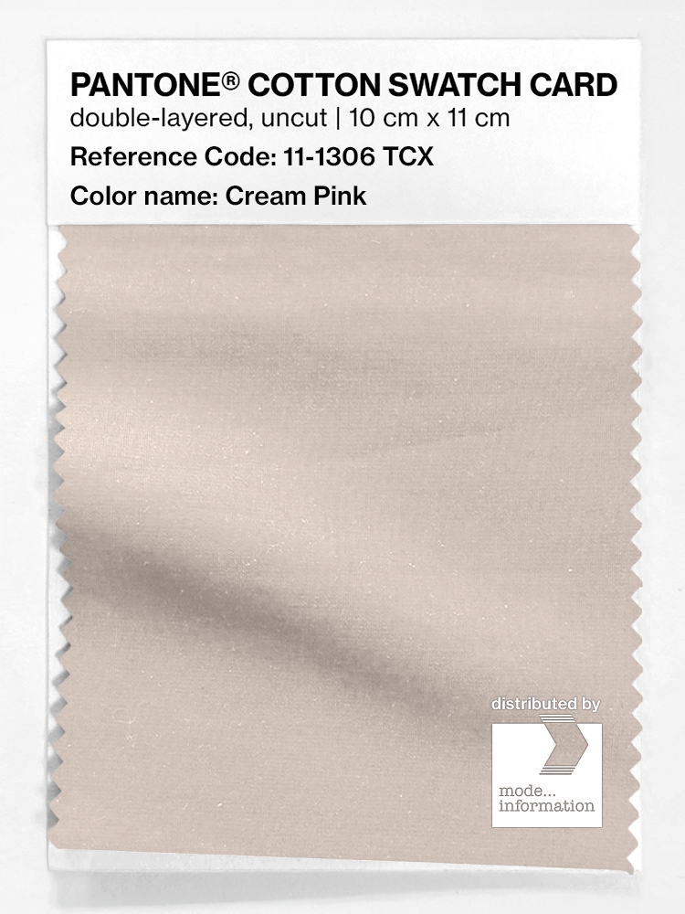 Product image 1 of the product “PANTONE® COTTON SWATCH CARD 11-1306 TCX Cream Pink ”