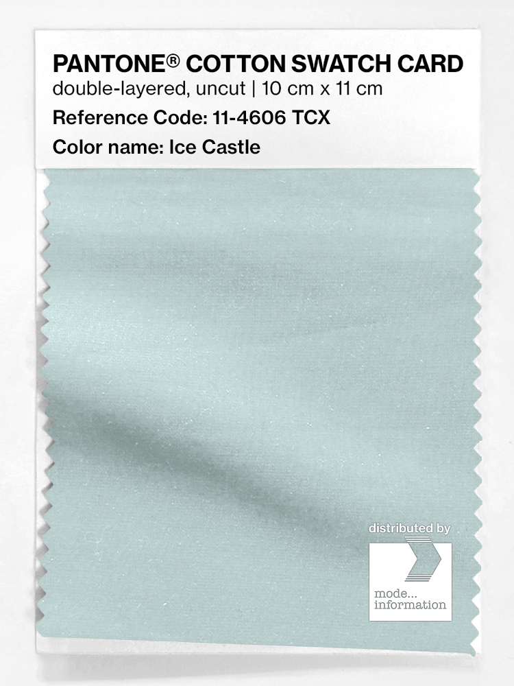 Product image 1 of the product “PANTONE® COTTON SWATCH CARD 11-4606 TCX Ice Castle ”