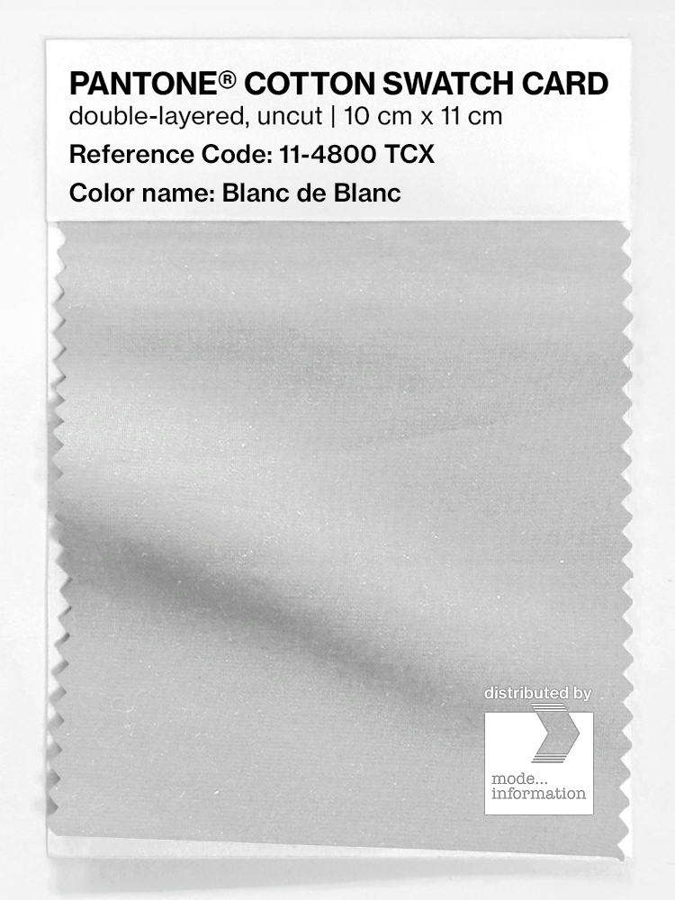 Artikelbild 1 des Artikels “PANTONE® COTTON SWATCH CARD 11-4800 TCX Blanc de Blanc “